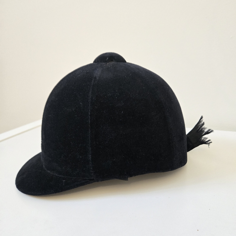 Traditional Vintage English Riding‎ Equestrian Velvet Hunt Cap